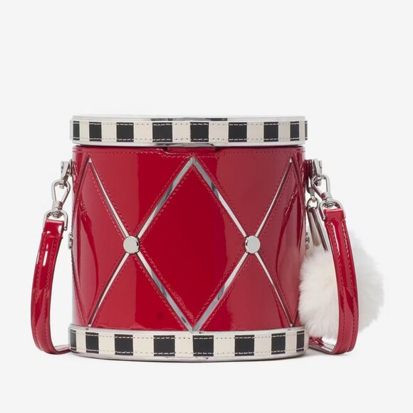 Kate Spade Oh What Fun 3D Toy Store Drum Clutch Satchel Crossbody Novelty NWT - Picture 6 of 10